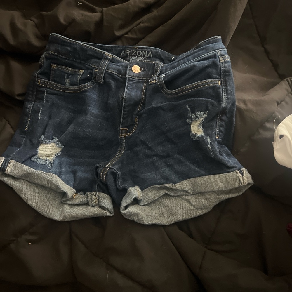 Jean shorts! Very comfy and stretchy